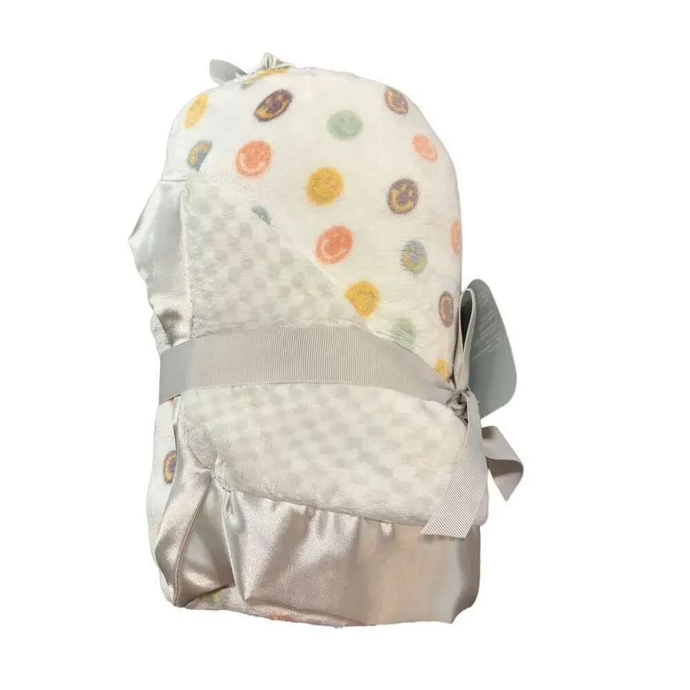 JuJuBe x Studio Oh Happy Baby Vibes Reversible Baby Blanket 30x40 NWT Soft